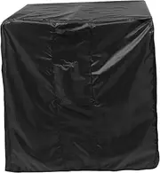 [SOESFOUFU] Air Conditioner Hood Protective Waterproof Covers Outdoor Covers Waterproof Air Conditioners Cover Protector Charcoal Fabric Air-conditioner Cover Dustproof Black Polyester