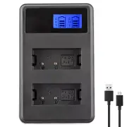 For LP-E17 EOS M3/750D/800D Micro SLR Digital Camera Battery Charger Dual-Charge