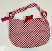Xhilaration Women's Hobo Checkered/Red Reversible Bag NWT