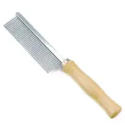 Pet Wooden Handle Single Row Comb Cat and Dog Row Comb