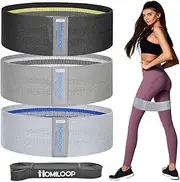 Resistance Bands,Non Slip Exercise Bands Set for Legs/Butt/Core Training,Set of 3 Elastic Fabric Workout Bands of Home Gym Accessories,Cloth Straps Kit for Men Women,Booty Shaping Equipment