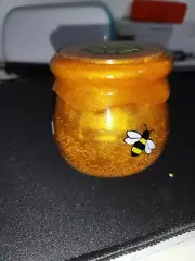 Bee honey pot jar