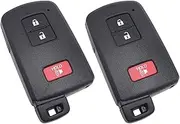 Remote Replacement Key Fob Cover Case for Toyota 2014-2019 Highlander Avalon Camry RAV4 Corolla Keyless Entry Key Fob (2)