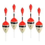 5pcs Fishing Slip Bobber Float 1/2oz 15g Balsa Slide Floats Fishing Cork, Black