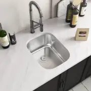 Bar Sink, RV Sink, 18x15 Inch Small Undermount Stainless Steel Kitchen Sink