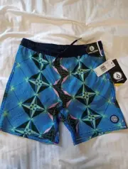 Boy's Youth Volcom XA211VB8 Large 14 Board Shorts Swim Nwts