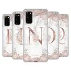 OFFICIAL NATURE MAGICK ROSE GOLD MARBLE MONOGRAM 2 GEL CASE FOR SAMSUNG PHONES 1