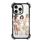 iPhone 16 Pro Bounce Case MagSafe Compatible Summer Chic Besties BFF Fashion Illustration Case