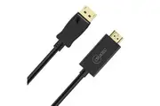 Cruxtec DisplayPort Male to HDMI Male Black Cable - 2m