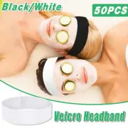 50xDisposable Elastic Headbands Beauty Salon Hair Turban Spa Bathing Accessories