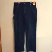 New Buffalo David Bitton Size 16 High Rise Straight leg Stretch Dark Wash Jeans