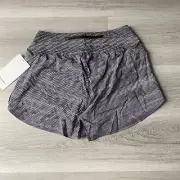 Lululemon Limited Edition Nulux Waist HR Running Short Sz 6 Time Warp Alpine