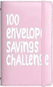 100 Days Money Saving Envelope Budget Storage Book, Envelope Challenge Binder,100 Challenge Binders, Paper Material, Flexible Organization System, 11x17.8x2cm, for Kids, Adults