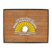 God Only Made So Many Perfect Heads - Funny Novelty Doormat Man Cave Floor mat