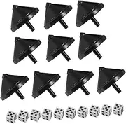 GARIOUANS 10set Magician Prop Gyro Creative Induction for Stage Performances and Personal Collections Compact and Lightweight for