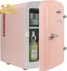 Retro Mini Fridge, 4L, 6 Cans, Portable, Car/Home/Travel, Pink