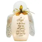 Stony Creek An Angel in the House Sympathy Lighted Angel Memorial 7.5" NIB