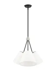 Livex Lighting 3-Light Black Chandelier