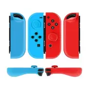 Silicone Joy Con Case for Nintendo Switch & Switch Oled (Neon Blue+Red)