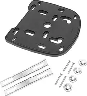 1Set Motorcycle Rear Tail Box Base Plate Adapter Thickened Support for Luggage Rack Trunk Durable Mounting Plate with Screws for Enhanced Stability and Safety
