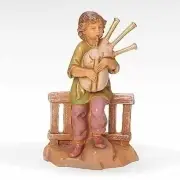 Fontanini 5" Scale Jonas Boy Bagpiper Nativity Figurine 59813 NEW