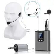 UHF Wireless Headset/Lavalier Lapel Microphone With Bodypack Transmitter US T9H6
