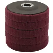 5Pcs 4 Inch Nylon Fiber Flap Disc Polishing Grinding Wheel,Scouring Pad Buf Q7D3