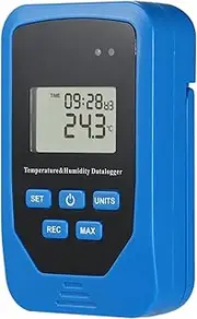 Daseeme Mini USB Humidity Temperature Data Logger RH Temp Datalogger Recorder Humiture Recording Meter with Heat Index and Dew Point Test 80,000 Record Capacity