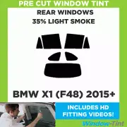 Pre Cut Window Tinting Film for BMW X1 (F48) 2015+ 35% Light Rear Tint Kit Tint