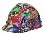 Cool Hard Hats Unisex STICKERBOMB MSA Cap STYLE Hard Hat