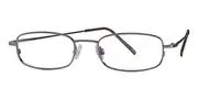 Flexon FLX 810Mag-Set With Clip-On 35 Men's Glasses Gunmetal Size 51 - Private Health Rebate - Blue Light Block Available