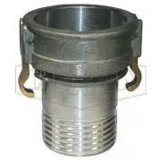 Dixon 4" Scroll Tail Camlock Type C Conductive Aluminium Coupler x Hose Shank