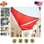 Stylish 18' Red Right Triangle Shade Sail - Perfect for Outdoor Events & Leisure