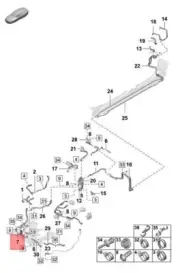 Genuine PORSCHE Taycan Y1A Coolant Pipe 9J1121081B