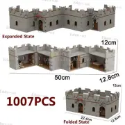 Building Block Bricks Wall MOC 98283 Medieval Knight Castle Armoury Baseplate