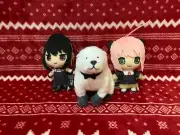 SPY×FAMILY Nuikko Anya, Yor, and Bond Plushie Bundle
