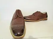 Antonio Cerrelli Mens 6836 Wing Tip Dress Oxford Shoes Cognac Sizes 8.5 - 10