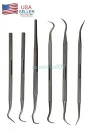 6 piece O-Ring Removal Tool Stainless Steel Hook Pick Craft Hobby Scribe Set