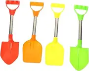 GARVALON 4Pcs Sand Digging Shovels Portable Summer Beach Lightweight Sand Tools for Outdoor Parties for Sandcastle Building and Beach Fun