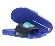 Champion Ipo Together Slide GS Boys Shoes Size 6, Color: Black/Surf The Web