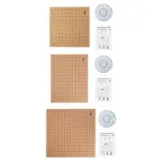 31x Macrame Board and Pins Cord String DIY with Grids with T Shaped Pin Wood