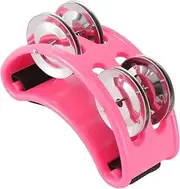 Yardwe Foot Percussion Jingle Bells Metal Foot Tambourine 2 Sets Comfort Elastic Strap for Acoustic Sets
