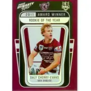 2012 Select NRL Dynasty Award Winners AW3 Daly Cherry - Evans Manly Sea Eagles