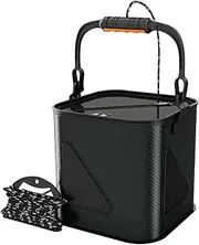 Live Fish Bucket, Portable Live Bait Container, Angling Storage 11L for Camping Swimming Barbecue, Angler Bait Container