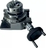 4"Rotary Table 4 Jaw Self Centering Chuck 14x1 & Backplate Single Bolt Tailstock