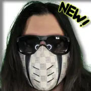 White Scorpion Mortal Kombat Ninja Face Mask Cosplay Sub-Zero Costume Halloween