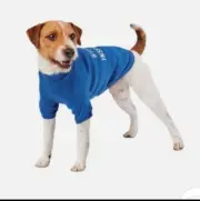Boots & Barkley “HYDRANT INSPECTOR Blue Dog Sweatshirt Size Large Pet Apparel