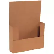 12 1/8" X 9 1/8" X 3" Kraft Easy-Fold Mailers (50 Per Bundle)