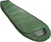 Amazon Basics 3-Season -7 Degree C Mummy Sleeping Bag for Camping and Hiking, Olive Green