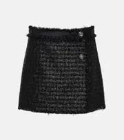 [Versace] Versace Bouclé miniskirt AU 14 black